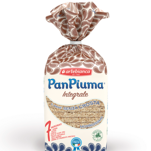 PAN PIUMA INTEGRALE 400GR - CRUSTLESS BREAD WHOLE WHEAT