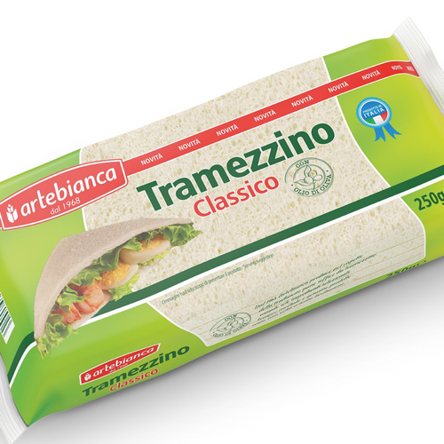 ARTE BIANCA TRAMEZZINI 250 GR - CRUSTLESS BREAD LONG SLICE