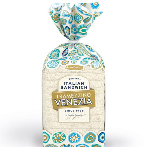 Italian Sandwich Tramezzino Venezia 400gr - Crustless white bread