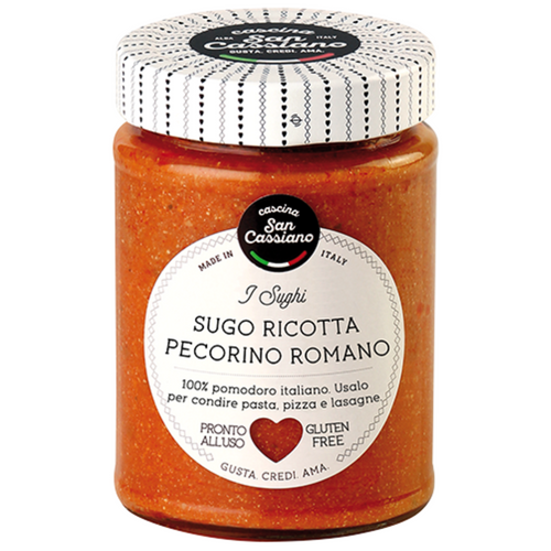 Tomato sauce with Ricotta and Pecorino Romano P.D.O. cheese