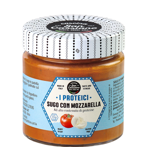 High in protein tomato sauce with mozzarella