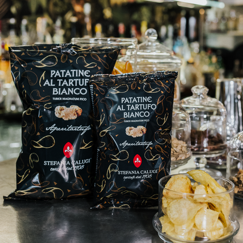 Truffle Snacks: Chips, Cashews, Hazelnuts, Breadsticks