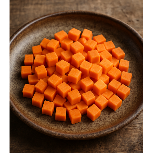 IQF carrot cubes 10x10mm