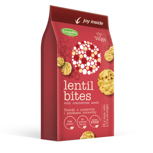 Lestello lentil bites with cranberry seeds 65g