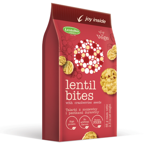 Lestello lentil bites with cranberry seeds 65g