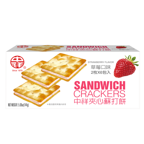 Strawberry Sandwich Crackers