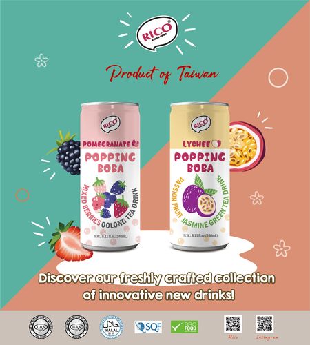 Pop into a New Dimension of Flavor – Canned Popping Boba Drinks