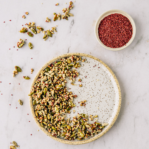 Dried cranberry seeds, screened