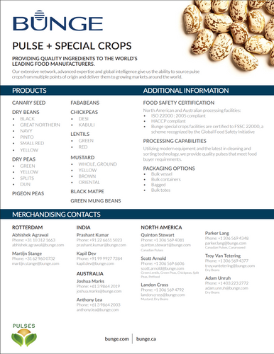 Bunge Information Sheet