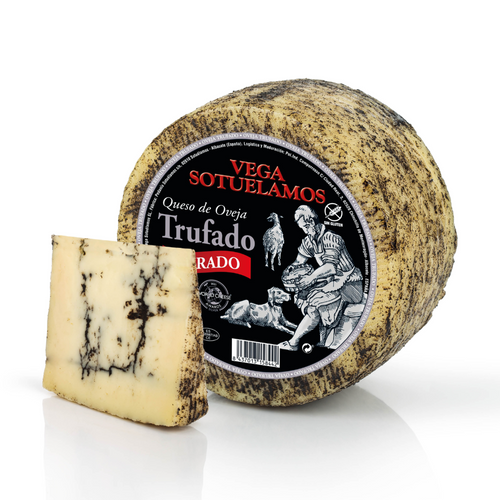 VEGA SOTUELAMOS /VEGA GOURMET CURED SHEEP CHEESE WITH BLACK TRUFFLE