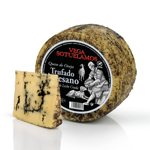 VEGA SOTUELAMOS /VEGA GOURMET CURED SHEEP CHEESE WITH BLACK TRUFFLE