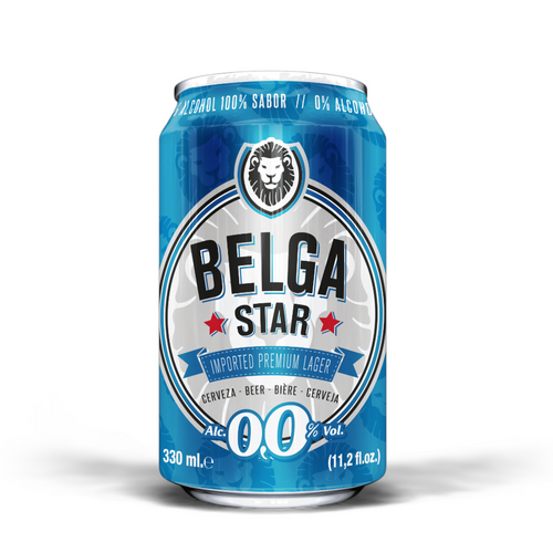 Belgastar 0,0% beer - non alcoholic - 330 ml