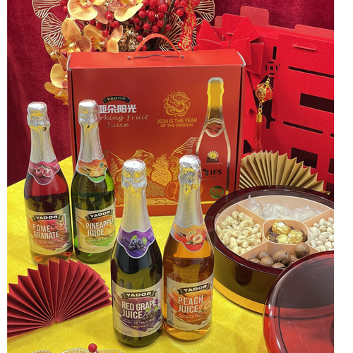 Yador peach 750ml - Sparkling Juice of Fruit 100% Concentrate