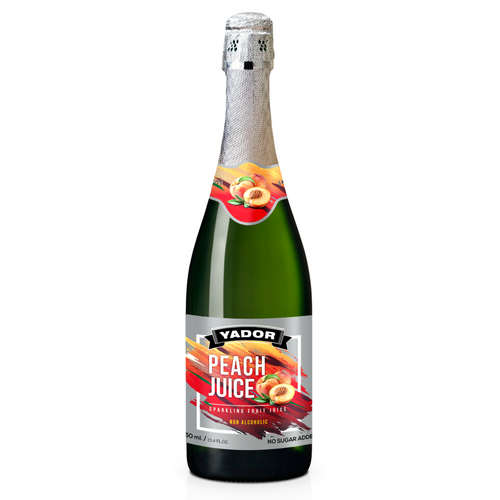 Yador peach 750ml - Sparkling Juice of Fruit 100% Concentrate