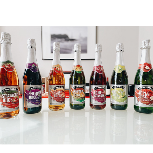 Yador peach 750ml - Sparkling Juice of Fruit 100% Concentrate