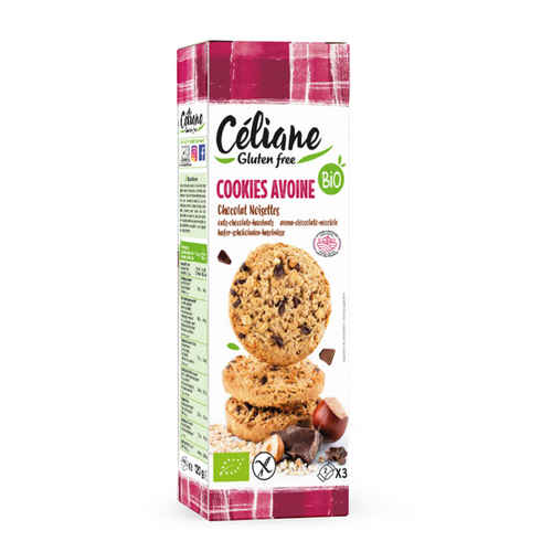 CHOCOLATE HAZELNUT OATMEAL COOKIES