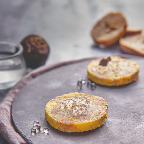 FLAVOR PEARLS White balsamic condiment & black truffle