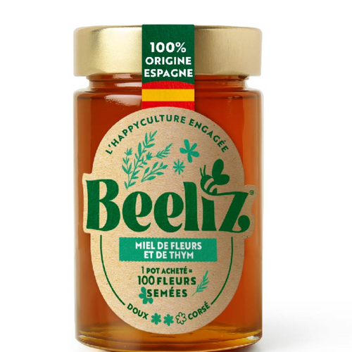 GJ250g Blossom and thyme honey BEELIZ®