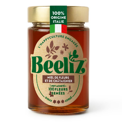Gj250g Blossom and chestnut honey BEELIZ®