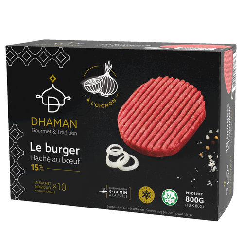 FROZEN ONION-FLAVOURED BEEF BURGER
