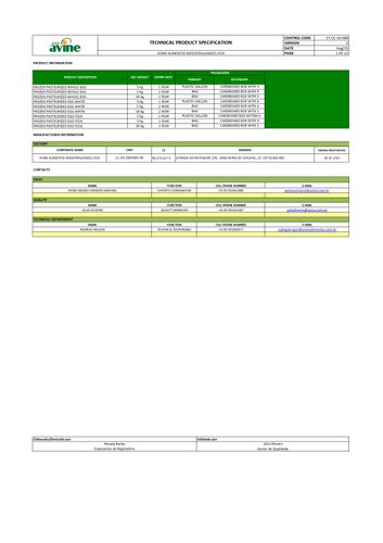 Product Datasheet