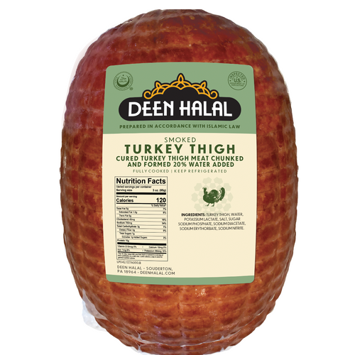 Deen Halal Smoked Turkey Thigh