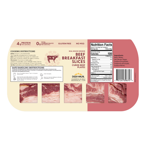 Deen Halal 12oz Beef Breakfast Slices