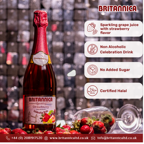 Britannica Strawberry Grape Non-Alcoholic Celebration Drink