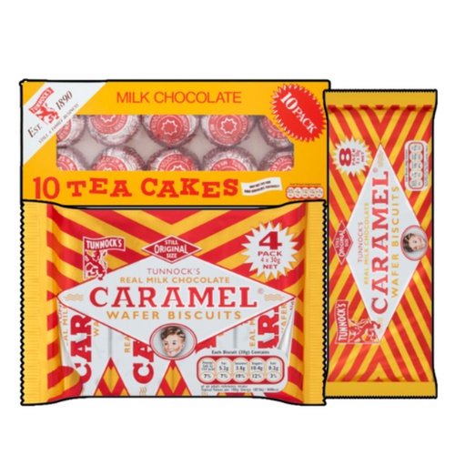 Tunnock's Caramel Wafer Biscuits