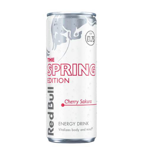 Red Bull The Spring Edition Cherry Sakura Energy Drink Pm £1.75 250ml