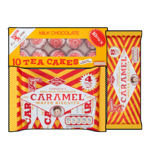 Tunnock's Caramel Wafer Biscuits