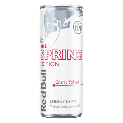 Red Bull The Spring Edition Cherry Sakura Energy Drink Pm £1.75 250ml