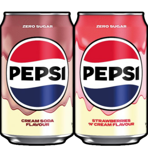 Pepsi Cream Soda &  Strawberry & Cream Can 330ml