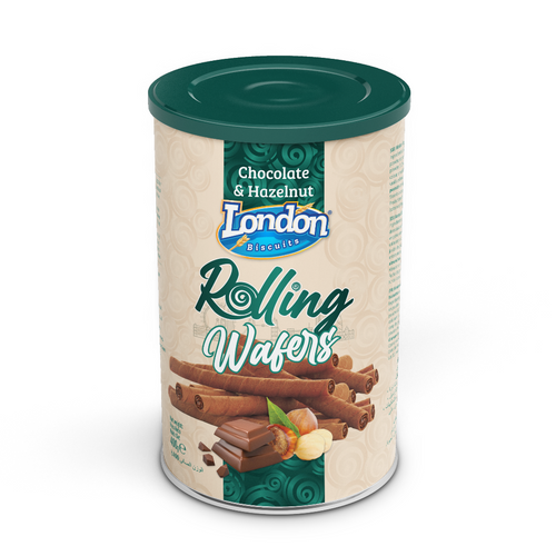 London Biscuits - Rolling Wafers (Hazelnut & Chocolate)
