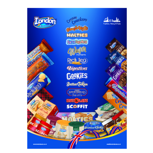 London Biscuits - Rolling Wafers (Hazelnut & Chocolate)