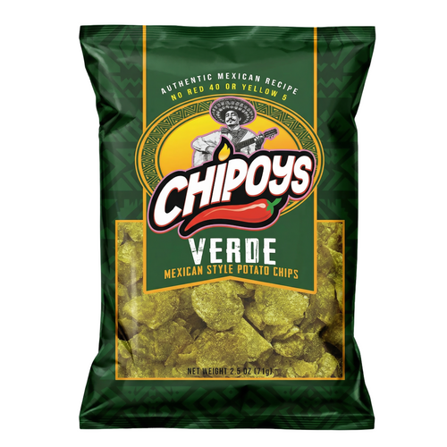 CHIPOY SALSA VERDE POTATO CHIP 2.5 OZ