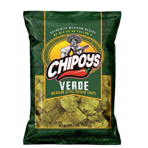 CHIPOY SALSA VERDE POTATO CHIP 2.5 OZ
