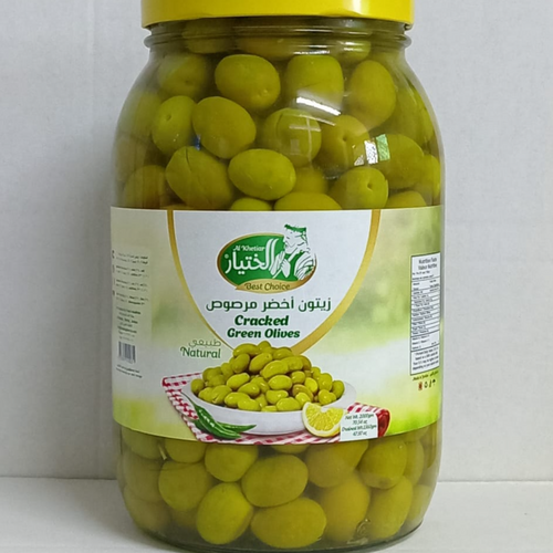 Cracked Green Olives