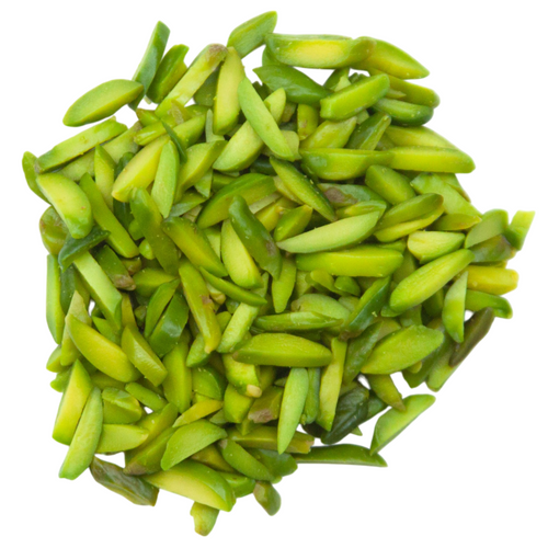 Slivered pistachio