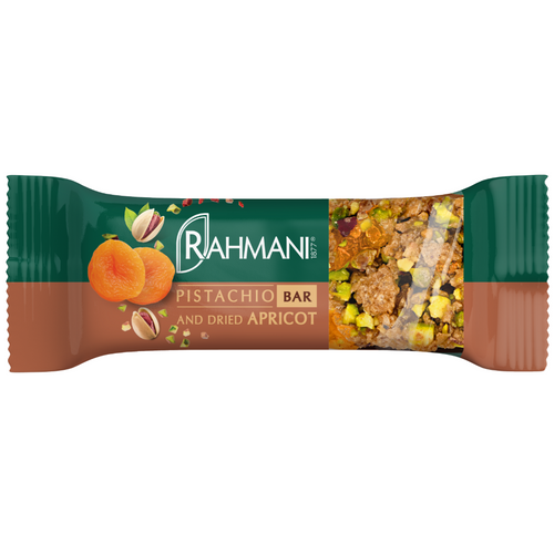 Nut Bar with Pistachio and Dried Apricot