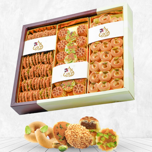 Mixed Nawashef Super 1100gr (Barazeq,Ghraybeh, Mamoul with date)