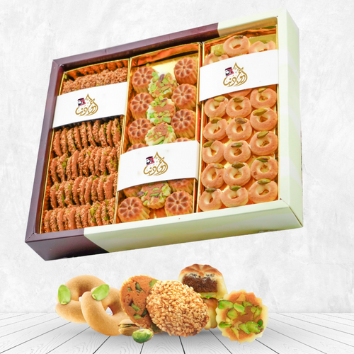 Mixed Nawashef Super 1100gr (Barazeq,Ghraybeh, Mamoul with date)