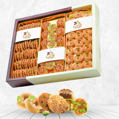 Mixed Nawashef Super 1100gr (Barazeq,Ghraybeh, Mamoul with date)