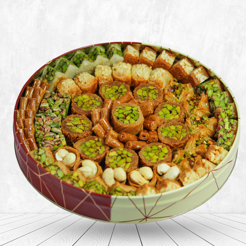 Assorted Arabic Sweets Metal can 1000gr