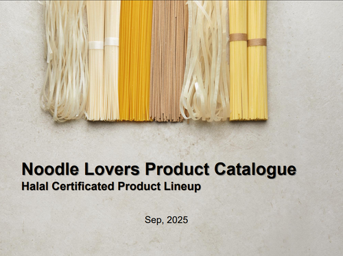 Noodle Lovers Halal Certificated Product Lineup