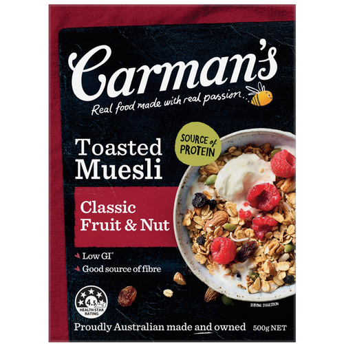 Carman's Classic Fruit & Nut Muesli 500g