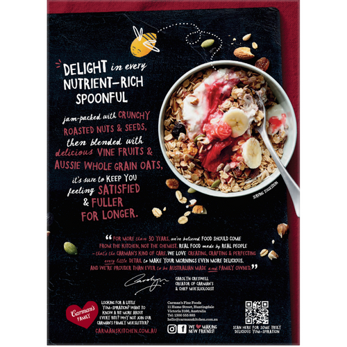 Carman's Classic Fruit & Nut Muesli 500g