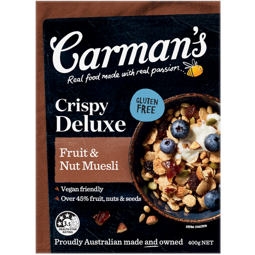 Carman's Crispy Deluxe Gluten Free Muesli 400g