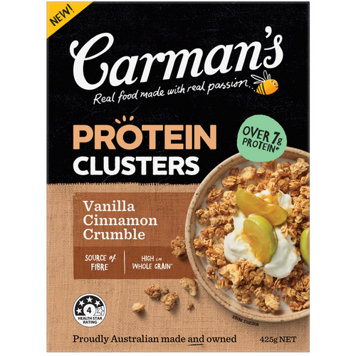 Carman's Protein Vanilla & Cinnamon Crumble Clusters 425g