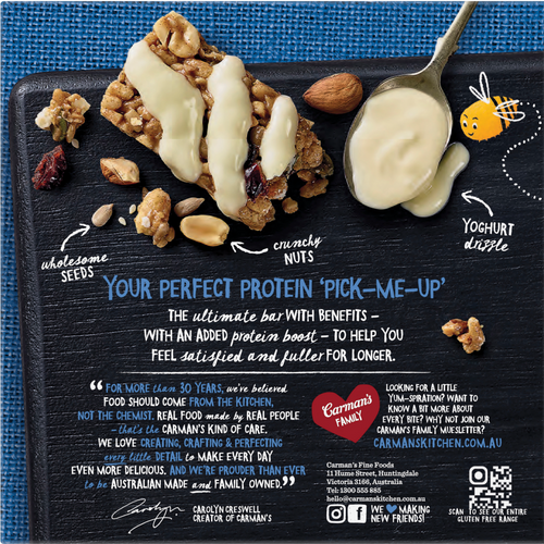 Carman's Greek Style Yoghurt & Berry Protein Bar 6x200g